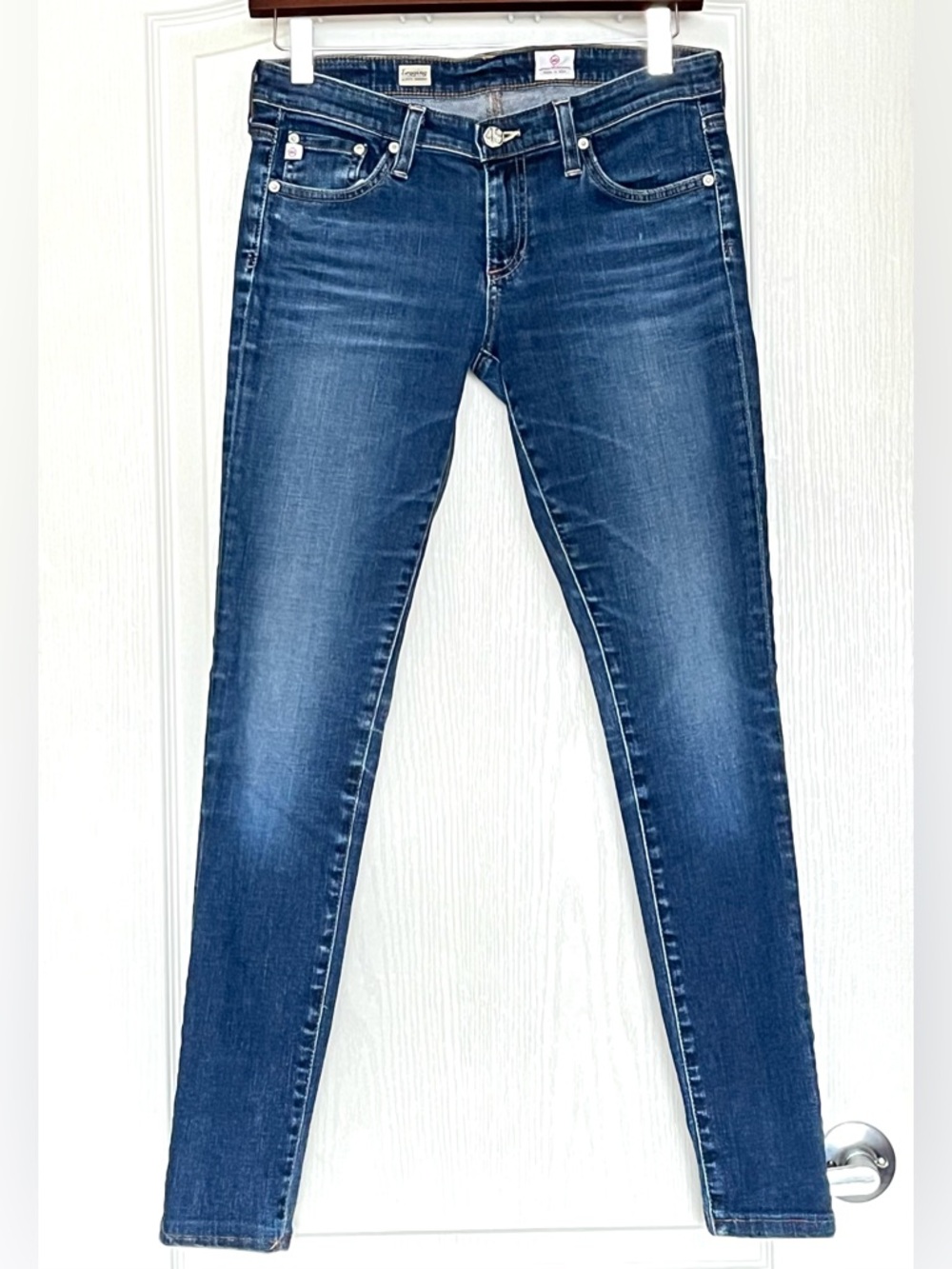 AG Adriano Goldschmied Legging Super Skinny Jeans Dark Wash Sz 27R Made in USA
